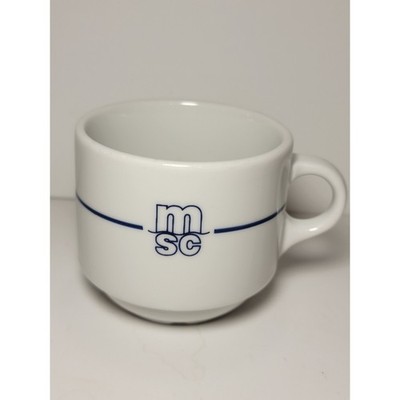 MSC Cruises Ionia Porcelain Espresso Cup 4.06 Ship Mug Italy Cruise Collectible