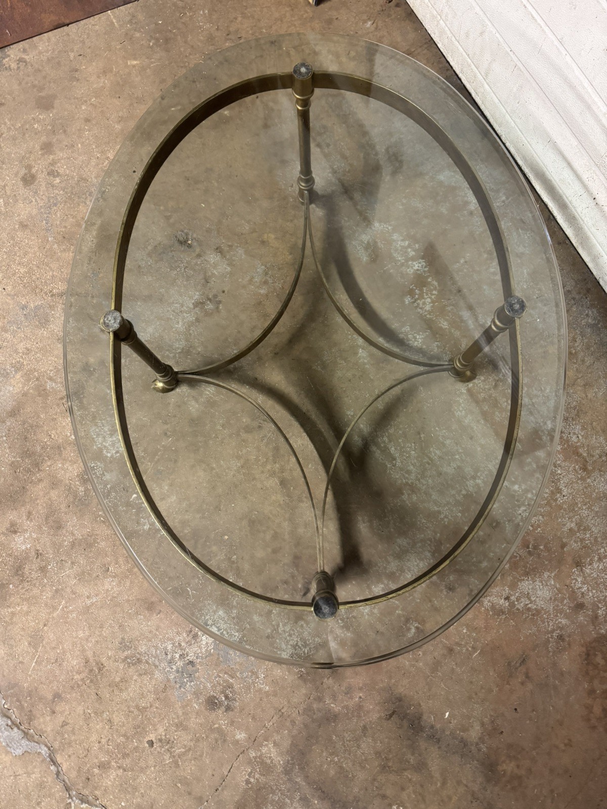 Antique la barge coffee table in used condition 