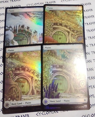 The Hobbit FOIL 4 SEASONS PLAINS ~mtg Basic Land mana