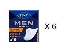 Tena Men Active Fit Level 3, 6 Confezioni da 16 Assorbenti (96)