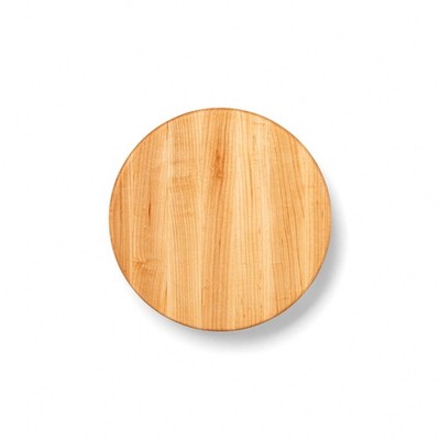 John Boos B Series Round Wood Cutting Board with Feet, 12'' x 12'', Maple