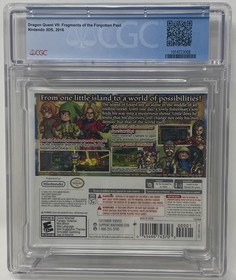 CGC Graded Dragon Quest VII Fragments of the Past NEW 3DS (1014723008, 9.8 A++)