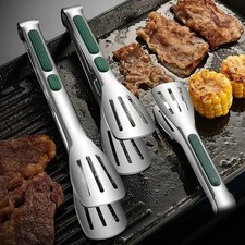 Stainless Steel Steak Clamp Food Bread Meat C...