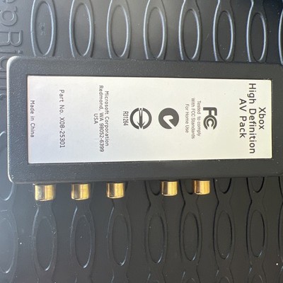 Xbox High Definition Av Pack Part No. X08-25301 OEM