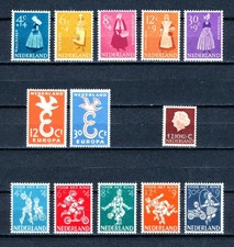 N58 Netherlands    All stamps 1958 in complete sets  Very Fine MNH