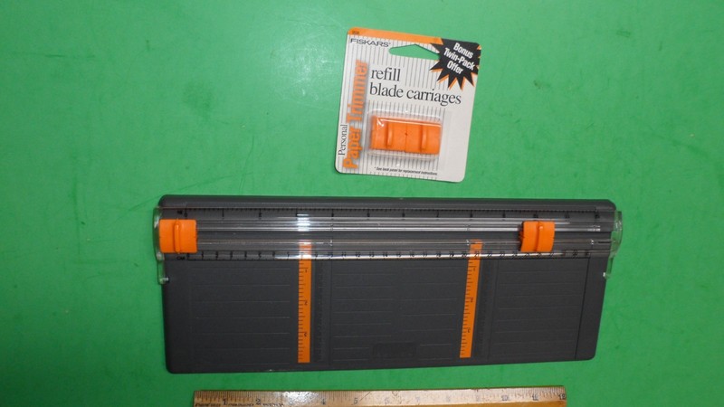 fiskars usa personal paper cutter trimmer scrapbooking with refill blades