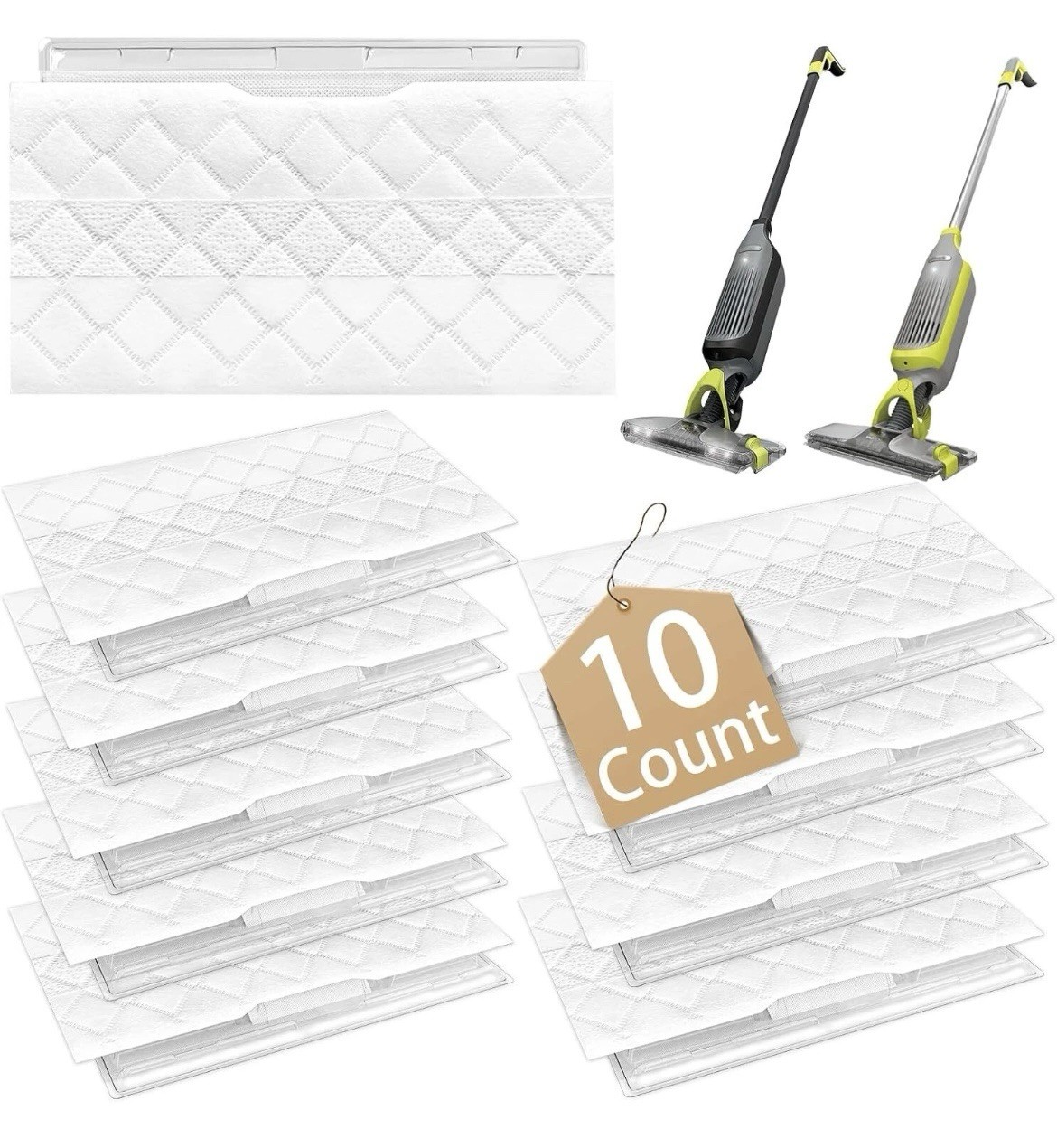 Mop Pad Refills Compatible with Shark Vacmop VMP30 VM252 VM250 VM200 Vacu