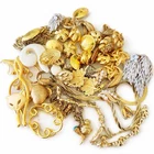 VTG  Gold Tone Jewelry Lot /25  Trifari, Monet, Napier