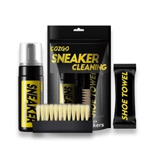 Shoe Cleaner Kit Water Free Foam 5.3oz with Brush & Cloth Works on Most