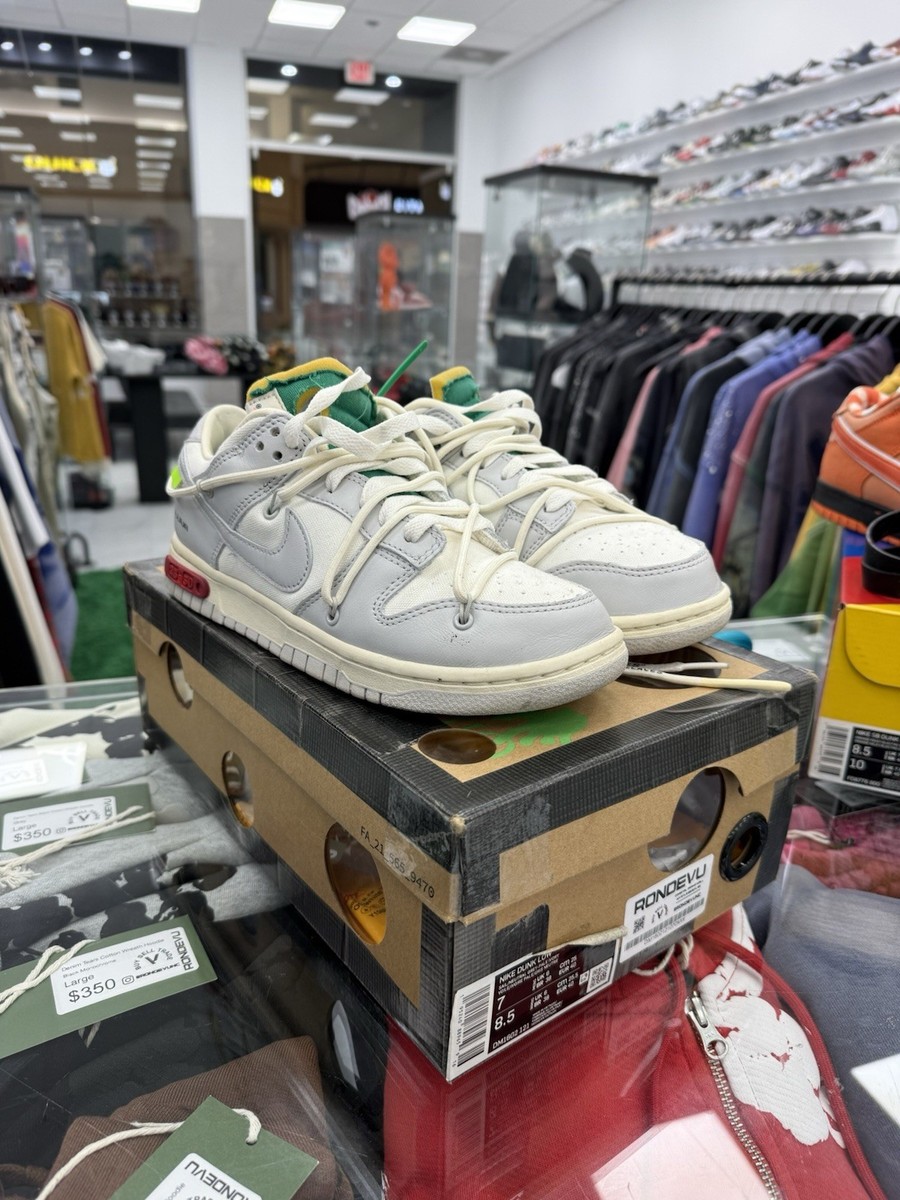 Nike Dunk Low Off-White Lot 25 Size 7M/8.5W, DM1602-121