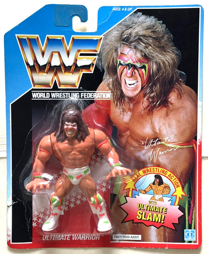 WWF Hasbro Ultimate Warrior Wrestling Action Figur...