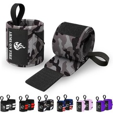 HeavyDuty Weightlifting Wrist Wraps with Thumb Loop for Powerlifting  Training
