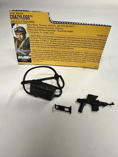 Crazylegs V2 Night Force All Accessories & FC G.I. Joe 1988 Hasbro No Figure
