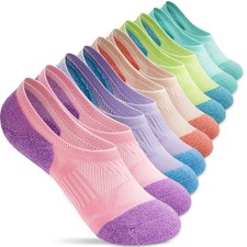 Gonii No Show Socks Womens Athletic Compression Running Low Cut Cushioned Soc...