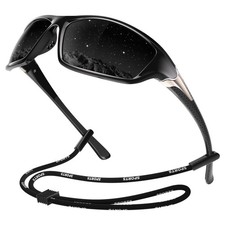 Polarized Sports Sunglasses for Men, Mens Sunglasses Wrap Around UV400