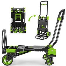 330LB Folding Hand Truck Heavy Duty Carrying, Combination of Four Wheels and ...