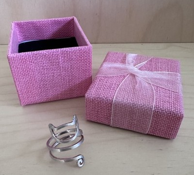Sterling Silver S925 Cat Wrap Ring Adjustable Minimalist Kitty Open Ring