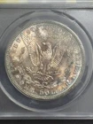 1886 Morgan Dollar $1 Blue Orange Reverse Toned ANACS MS-63 Silver