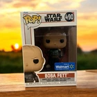 Funko Pop! Vinyl: Star Wars - Boba Fett - Walmart (Exclusive) #490w/ Protector
