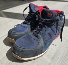 Site Brand Safety Trainers ('Stratat')  Navy & Red. Steel toe cap. Size 8 EU 42