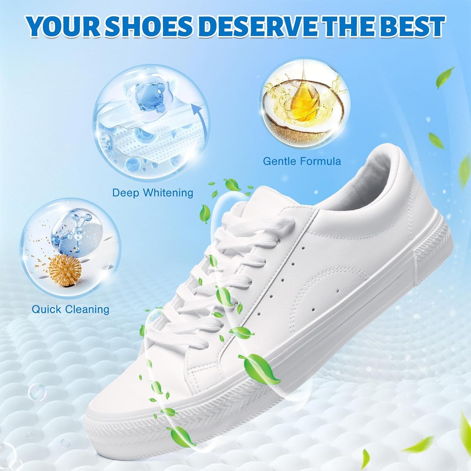 Shoe Cleaner, 6.76fl.oz Sneaker Cleaner Foam for Removing Stains and Dirt, Shoe 