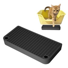 Black Litter Box Step for Limited Spaces, 12.6" x 6.3" x 1.57",