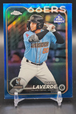 2024 Topps Pro Debut Chrome-Dario Laverde #PDC-38 Blue Refractor /150-LA Angels