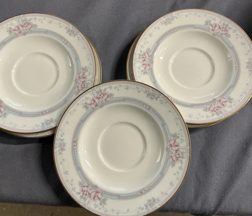 NORITAKE Magnificence #9736 Japanese Bone China Saucer - Image 3 of 3