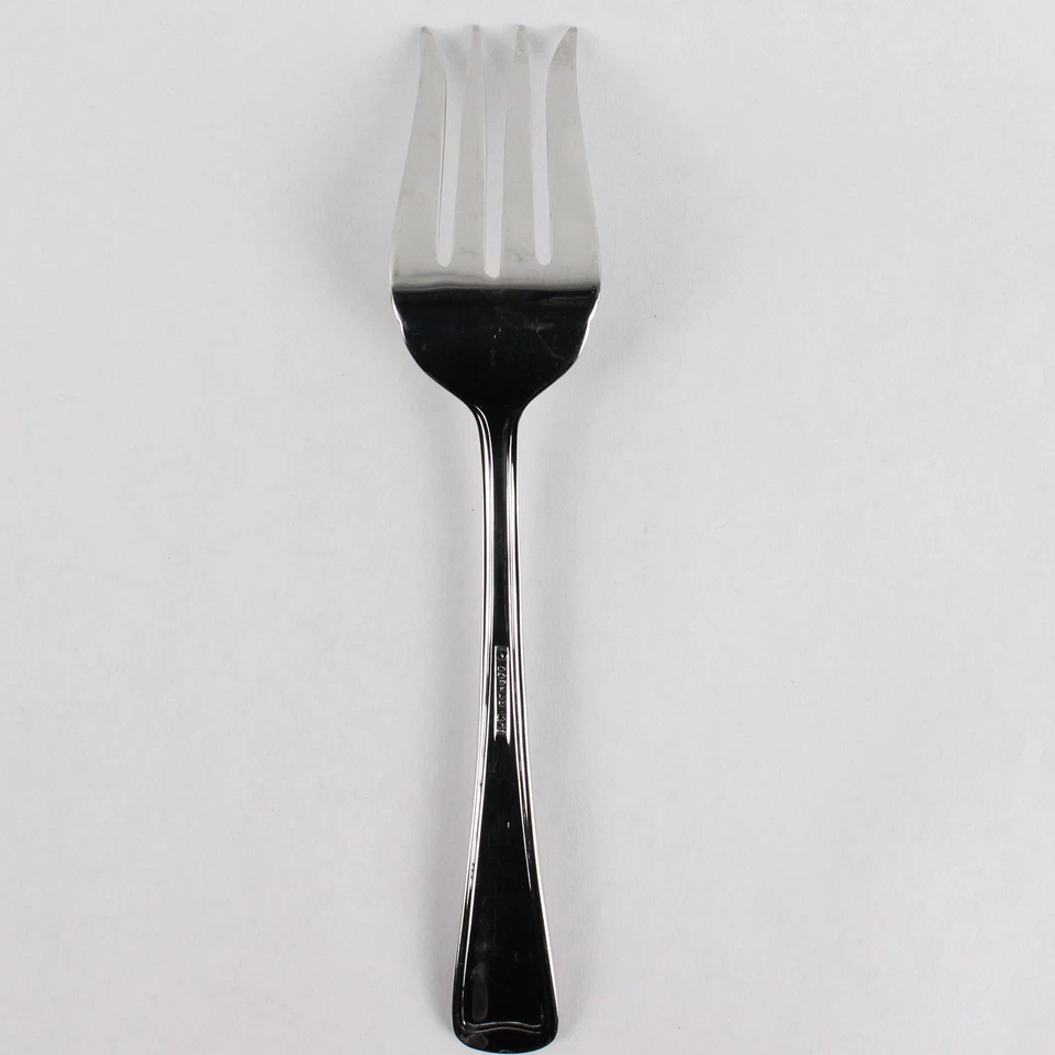 Gorham Monet Glossy Stainless Steel 8.75" Cold Meat Serving Fork - Image 2 of 4