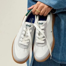 Keds Contest Leather/Suede Lace-Up Women - New - Free SHIPPING  