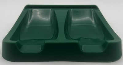 Tupperware Double Spoon Utensil Rest Saver #1226-4 Dark Green