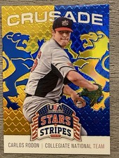 2015 Panini USA Baseball Stars & Stripes Crusade Blue #18 Carlos Rodon