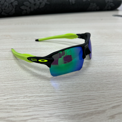 Oakley Flak 2.0 XL OO9188 Sunglasses Black Frame Prizm Green Lens