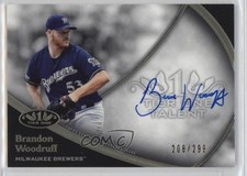 2020 Topps Tier One Talent 208/299 Brandon Woodruff #T1TA-BW Auto 2u3
