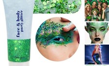 Green Face Body Glitter,Christmas Face Glitter Stocking green body glitter