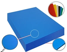 4mm Corrugated Blue Plastic Sheets 18x24 24x36 24x48 36x36 Coroplast Sign SALE