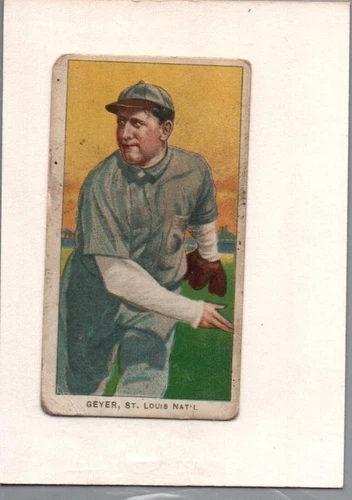 1909-11 t206 Rube Geyer St Louis Cardinals Sweet Caporal