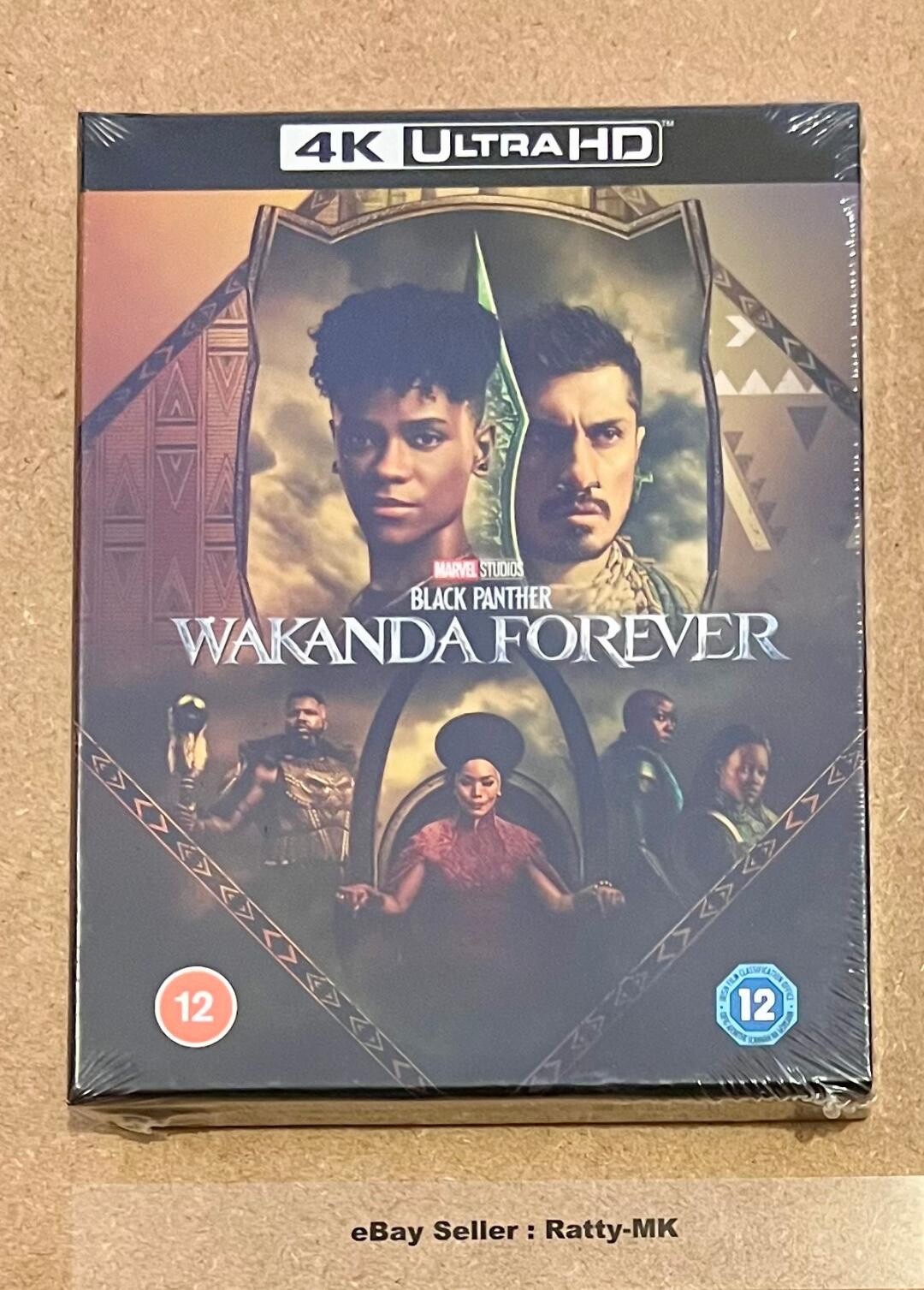 BLACK PANTHER : WAKANDA FOREVER - (UK) 4K + BLU RAY STEELBOOK - NEW & SEALED