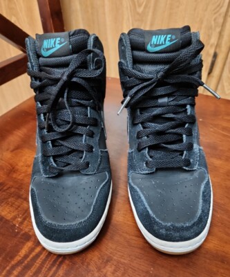 Nike Dunk Sky Hi Essential Wedge Shoes Black Gum 644877-011 Nike Dunk Sky Hi Essential Wedge Shoes Black Gum 644877-011