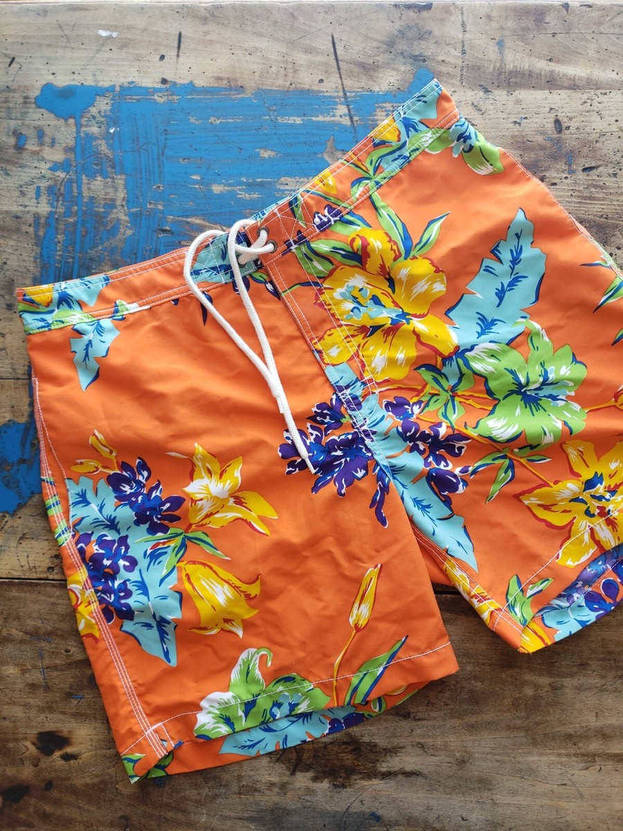 Polo by Ralph Lauren Swim Shorts Large Tropical Orange with