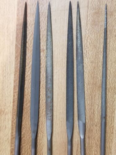 Vintage Friedrich Dick ~ 12-Piece Needle File Set ~ 6-1/4" ~ Swiss Pattern - Bild 8 von 11