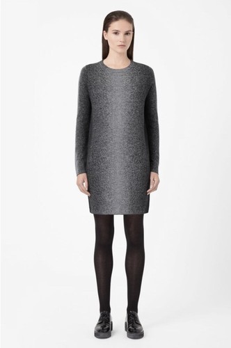 wool grey gradient ombre knitted jumper 