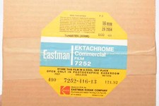Kodak 7252 Ektachrome Commercial 16mm 400" film 3200K 