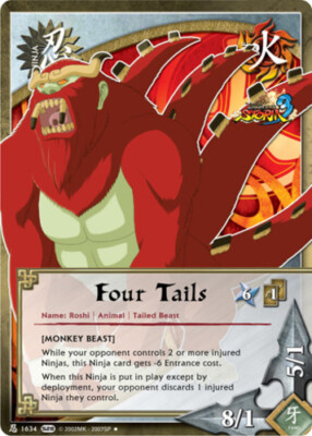 Four Tails - N-1634 - Uncommon - Unlimited Edition Ultimate Ninja Storm 3 NM/LP 