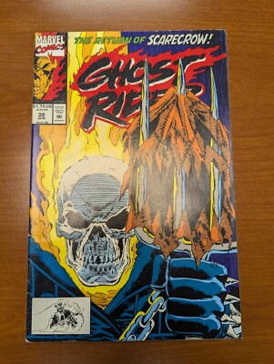 Ghost Rider #38 - 6/93 - Solid Fine+ The Return Of Scarecrow!  Marvel Comics