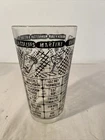 Vintage Federal Glass Mixed Drink Cocktail Measuring Mixer Recipe Tumbler 6"