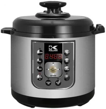 Kalorik Pressure Cooker Black and Stainless Steel Perfect Sear - Refurbished