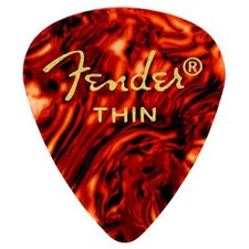 Fender 351 Classic Celluloid Guitar Picks - SHELL - THIN - 144-Pack 1 Gross 