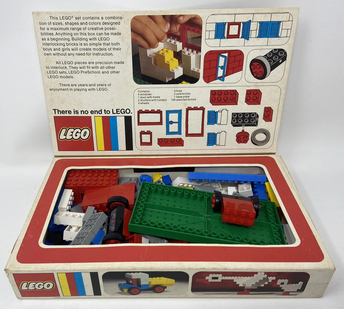 VINTAGE 1974 LEGO Set Number 105 Original Box & Pieces Set