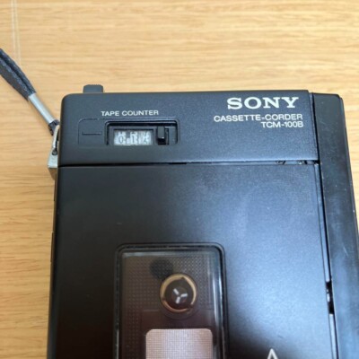 Sony TCM-100B pressman Cassette Recorder Walkman operation